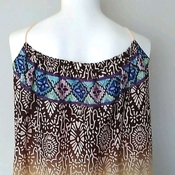 Tendency Multicolor Sun Dress. Size Small - Picture 8 of 10